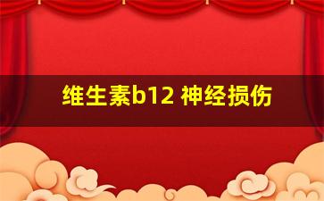 维生素b12 神经损伤